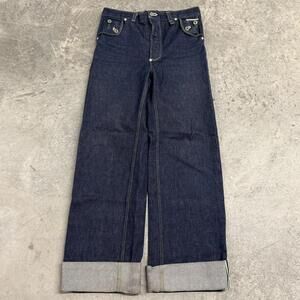 Wide Leg Selvedge 14oz Denim Jeans